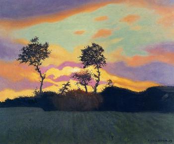 菲利尅斯 瓦洛東 Landscape at Sunset